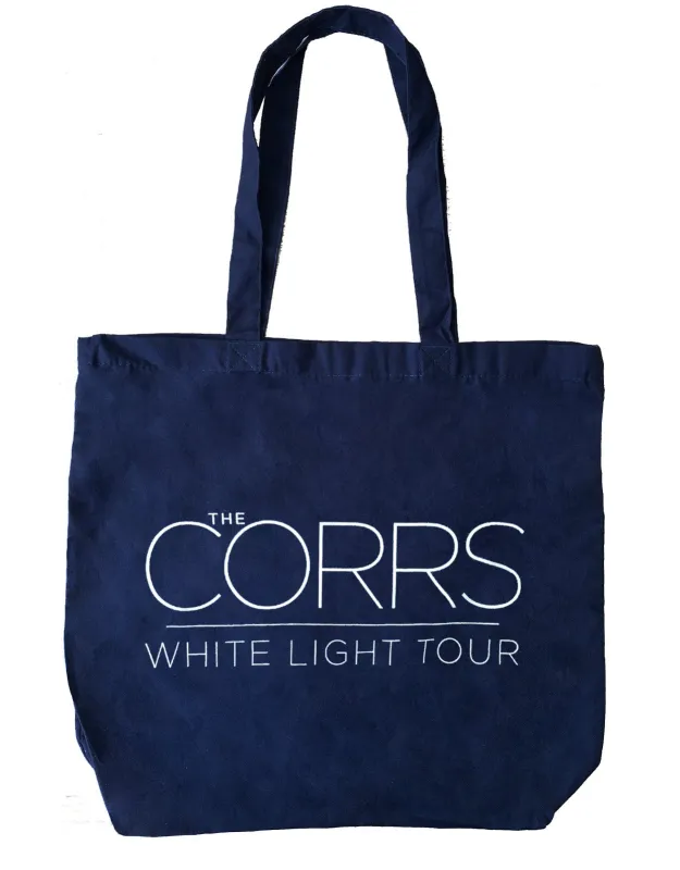 The Corrs White Light Tour Tote Bag sold by Paradiso Clothing