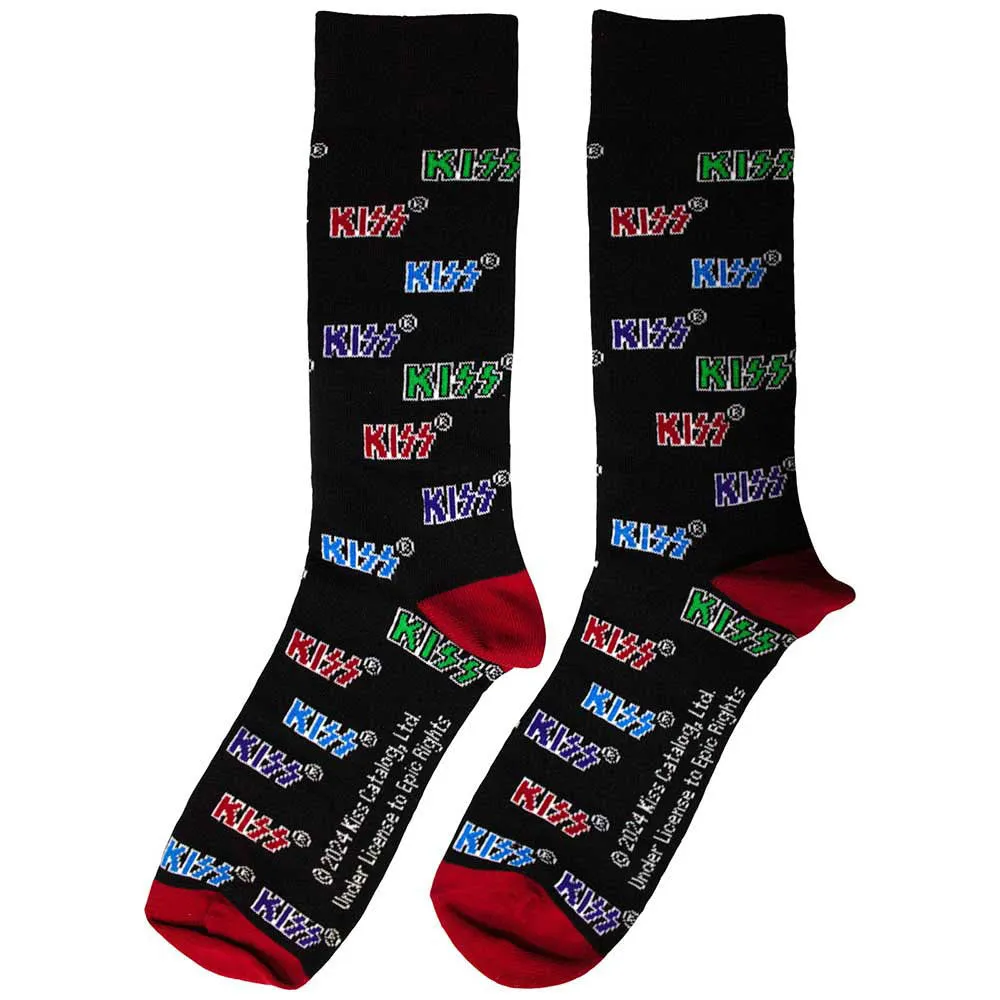 KISS Coloured Logos Pattern Ankle Socks sold by Paradiso Clothing product image thumbnail 2