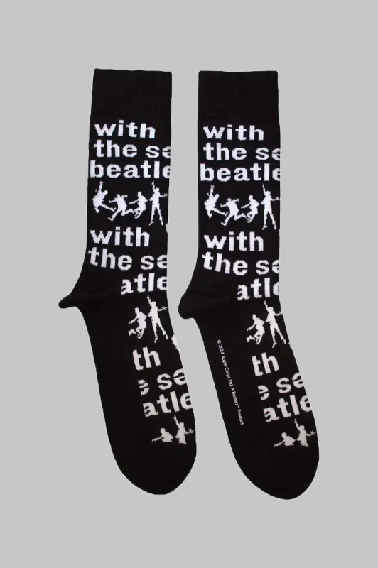 The Beatles With The Beatles Silhouettes Repeat Ankle Socks made by The Beatles