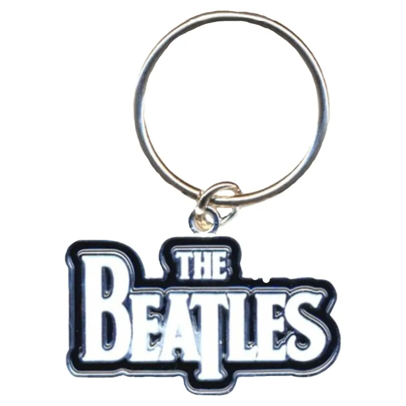 The Beatles Keyring Drop T Band Logo Keychain sold by Paradiso Clothing