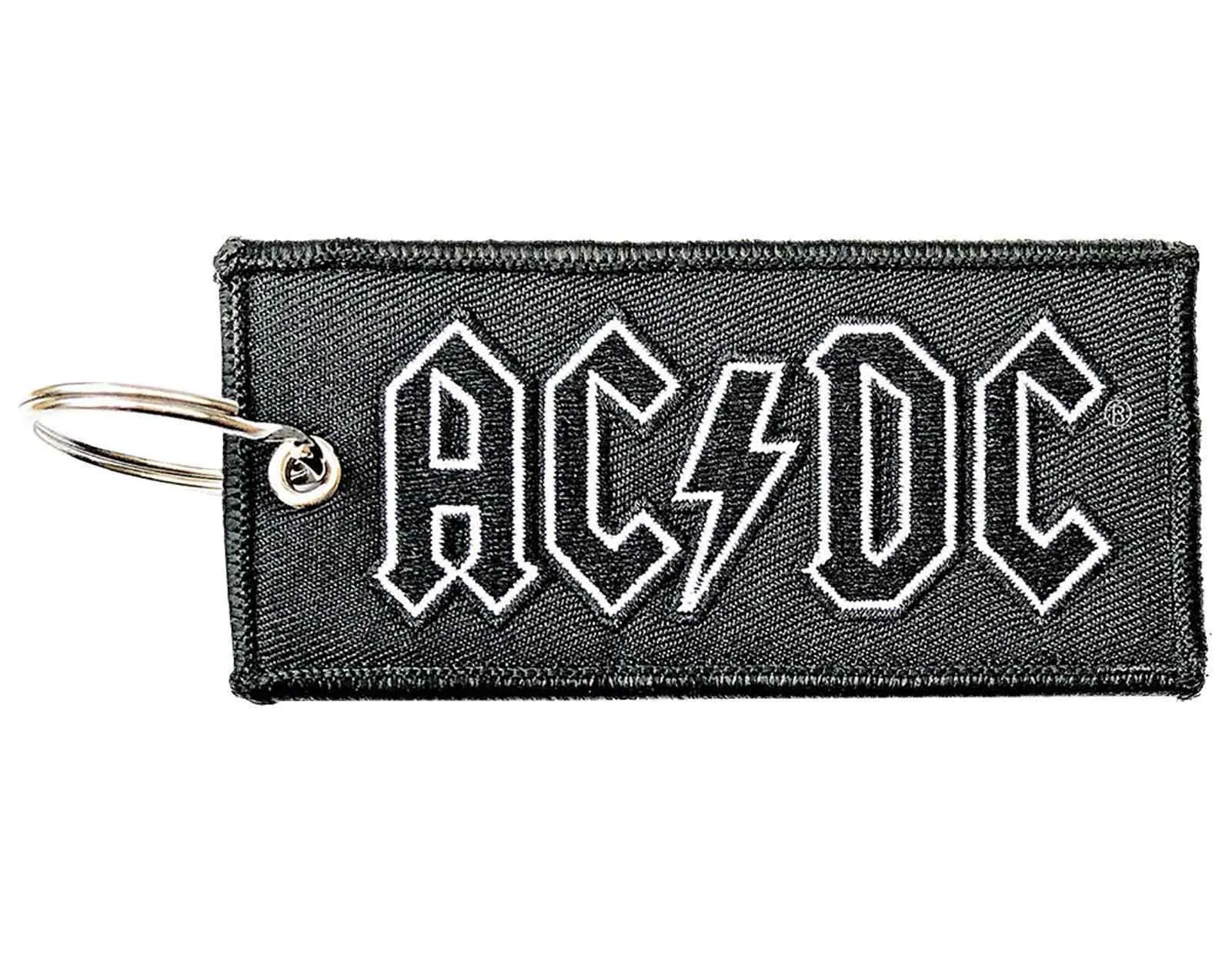 AC/DC Keyring Classic Band Logo Patch Keychain sold by Paradiso Clothing
