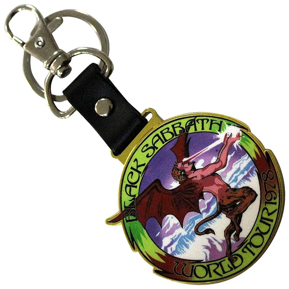 Black Sabbath World Tour 1978 Keyring Keychain sold by Paradiso Clothing