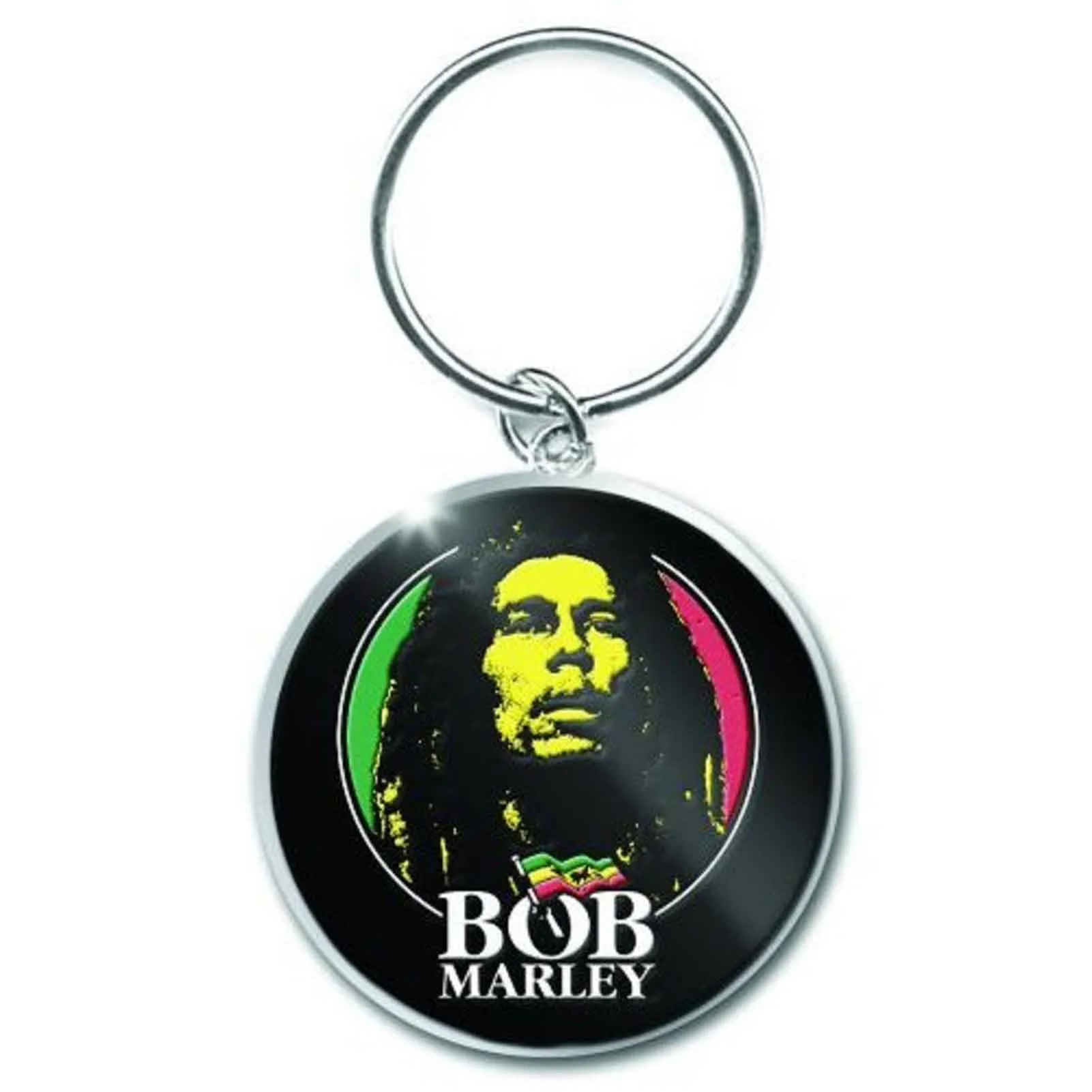 Bob Marley Keyring Face Logo Keychain sold by Paradiso Clothing