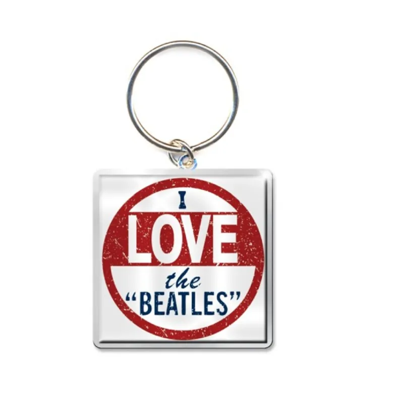 The Beatles Keyring I Love The Beatles Keychain made by The Beatles