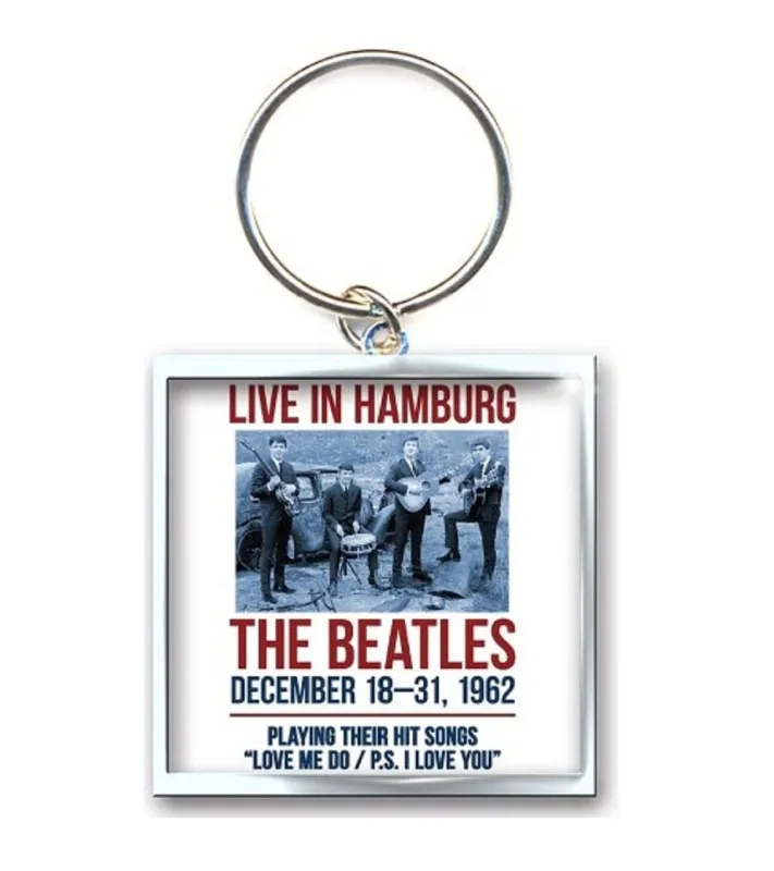 The Beatles Keyring 1962 Hamburg poster Keychain sold by Paradiso Clothing