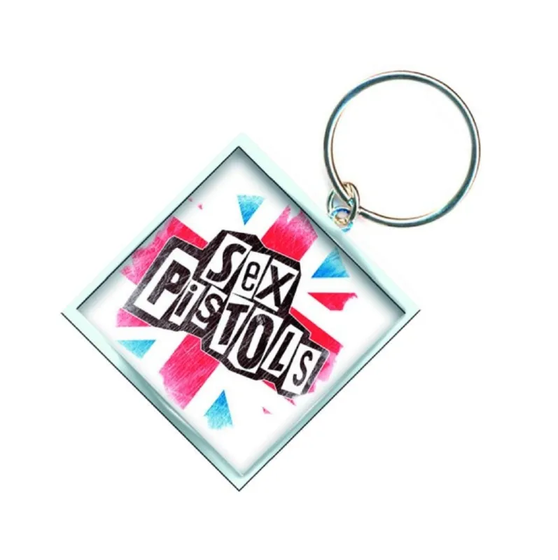 Sex Pistols Keyring Union Jack Band Logo Keychain sold by Paradiso Clothing