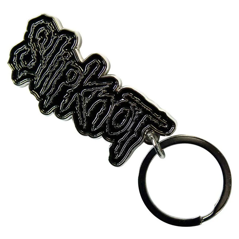 Slipknot Black Logo Black Border Band Logo Keyring Keychain sold by Paradiso Clothing