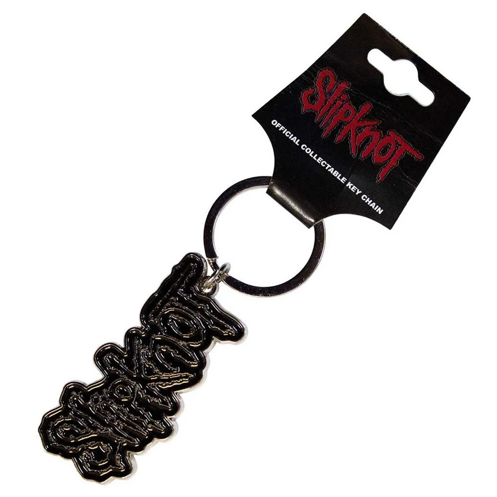 Slipknot Black Logo Black Border Band Logo Keyring Keychain sold by Paradiso Clothing product image thumbnail 2