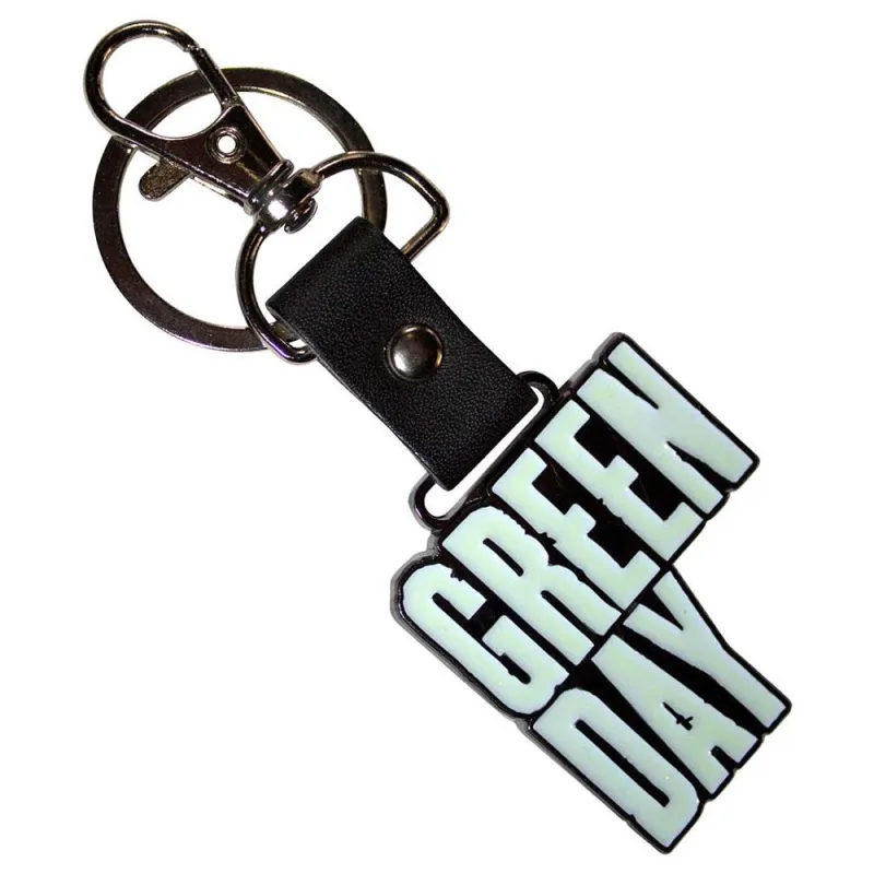 Green Day Stacked Band Logo Keychain sold by Paradiso Clothing