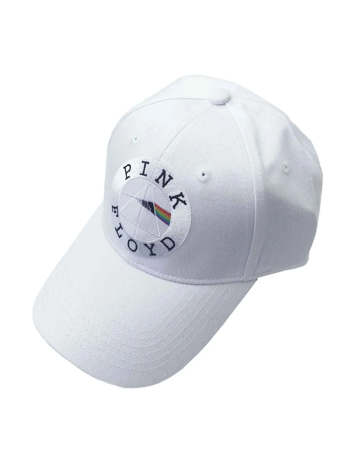 Pink Floyd Circle Logo White Strapback sold by Paradiso Clothing