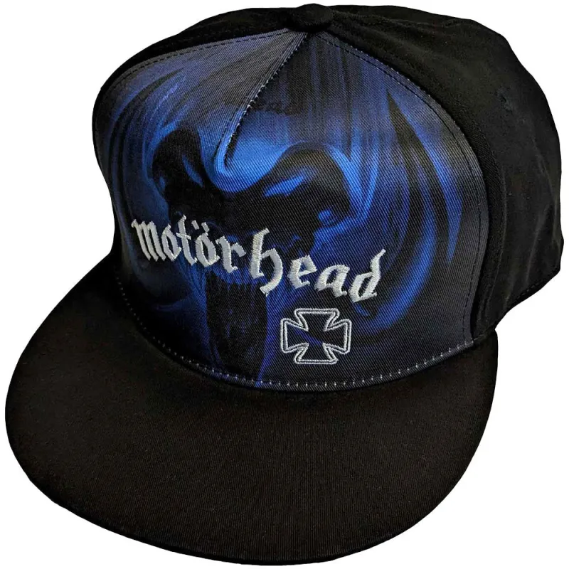 Motorhead Rock 'N' Roll Blue Mono Baseball Cap made by Paradiso Clothing