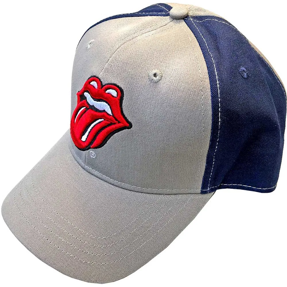 The Rolling Stones Classic Tongue Grey Snapback sold by Paradiso Clothing