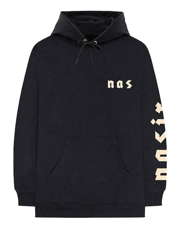 Nas Symbols Sleeve Print Hoodie sold by Paradiso Clothing