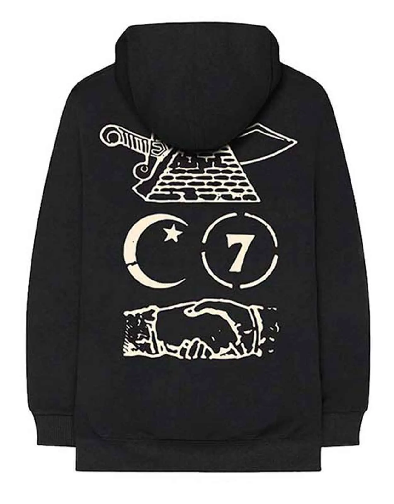 Nas Symbols Sleeve Print Hoodie sold by Paradiso Clothing product image thumbnail 2
