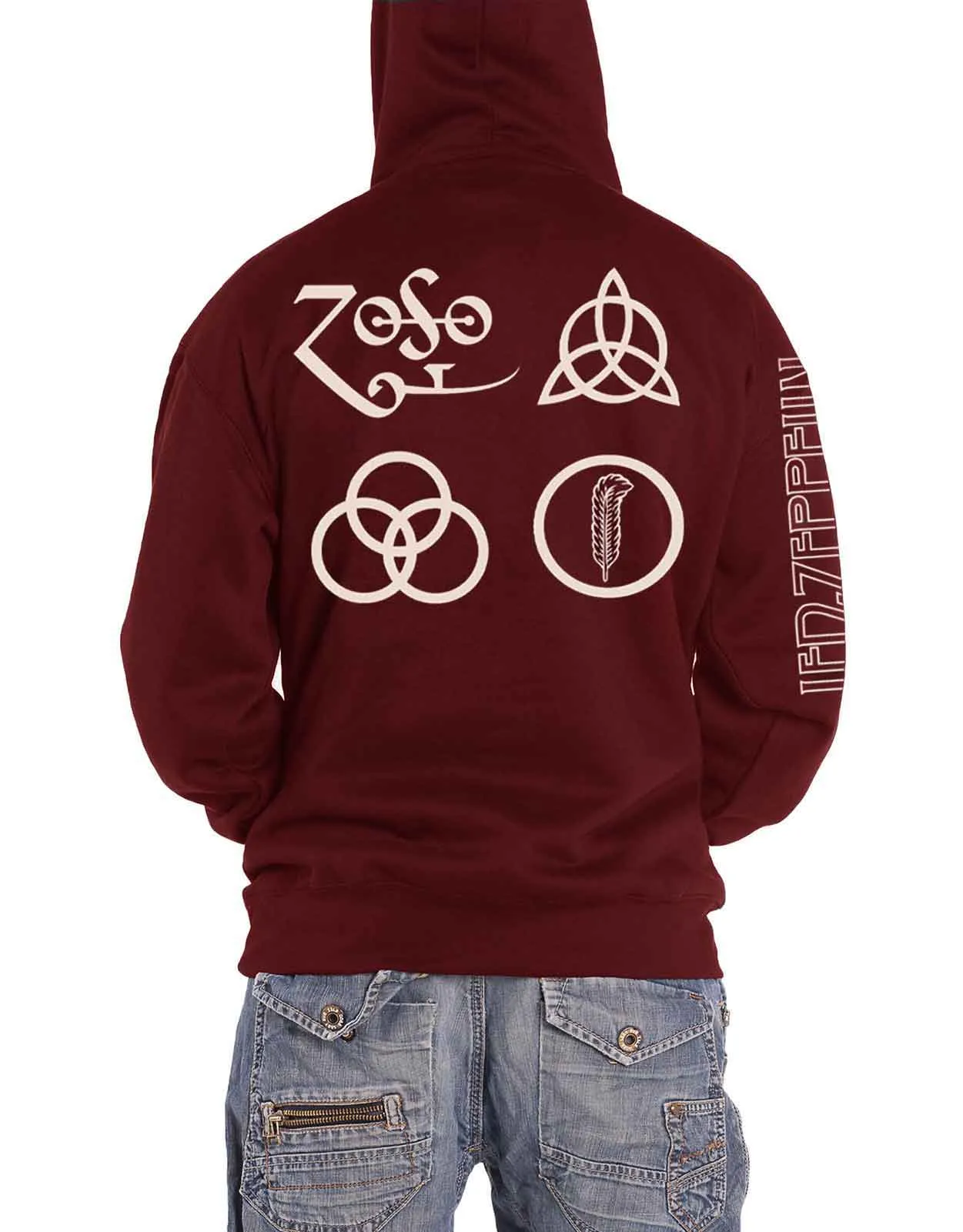 Led Zeppelin Symbols Hoodie sold by Paradiso Clothing product image thumbnail 2