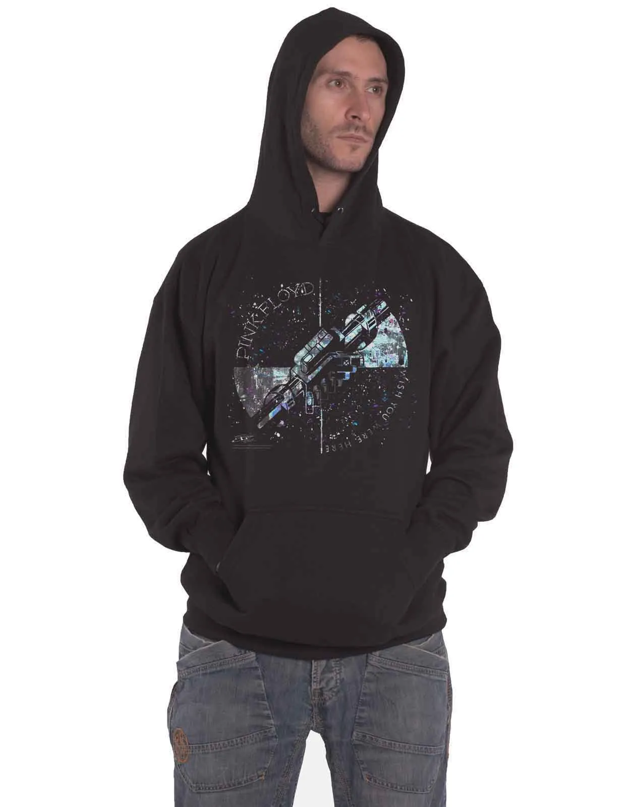 Pink Floyd Machine Greeting Blue Hoodie sold by Paradiso Clothing