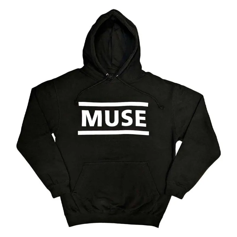 Muse White Band Logo Pullover Hoodie sold by Paradiso Clothing