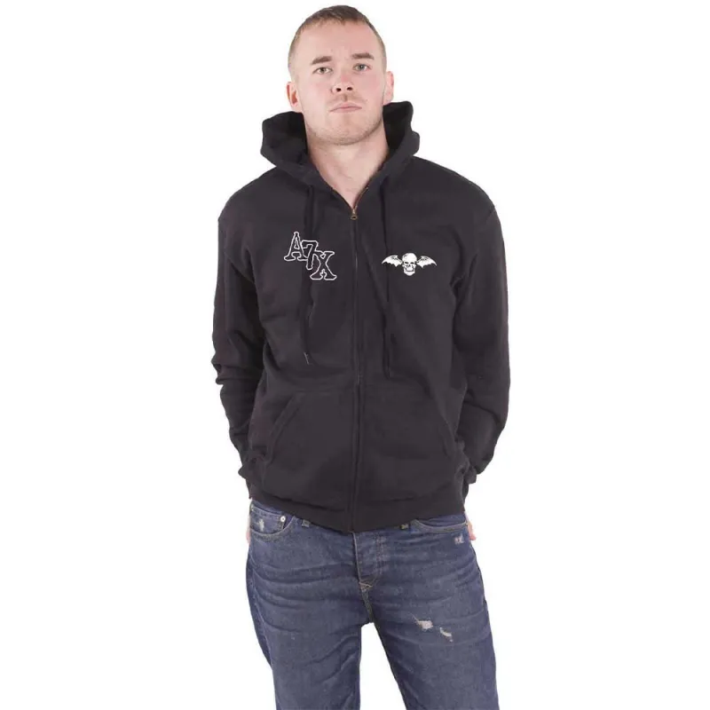 Avenged Sevenfold Dead Head Zipped Hoodie made by Paradiso Clothing