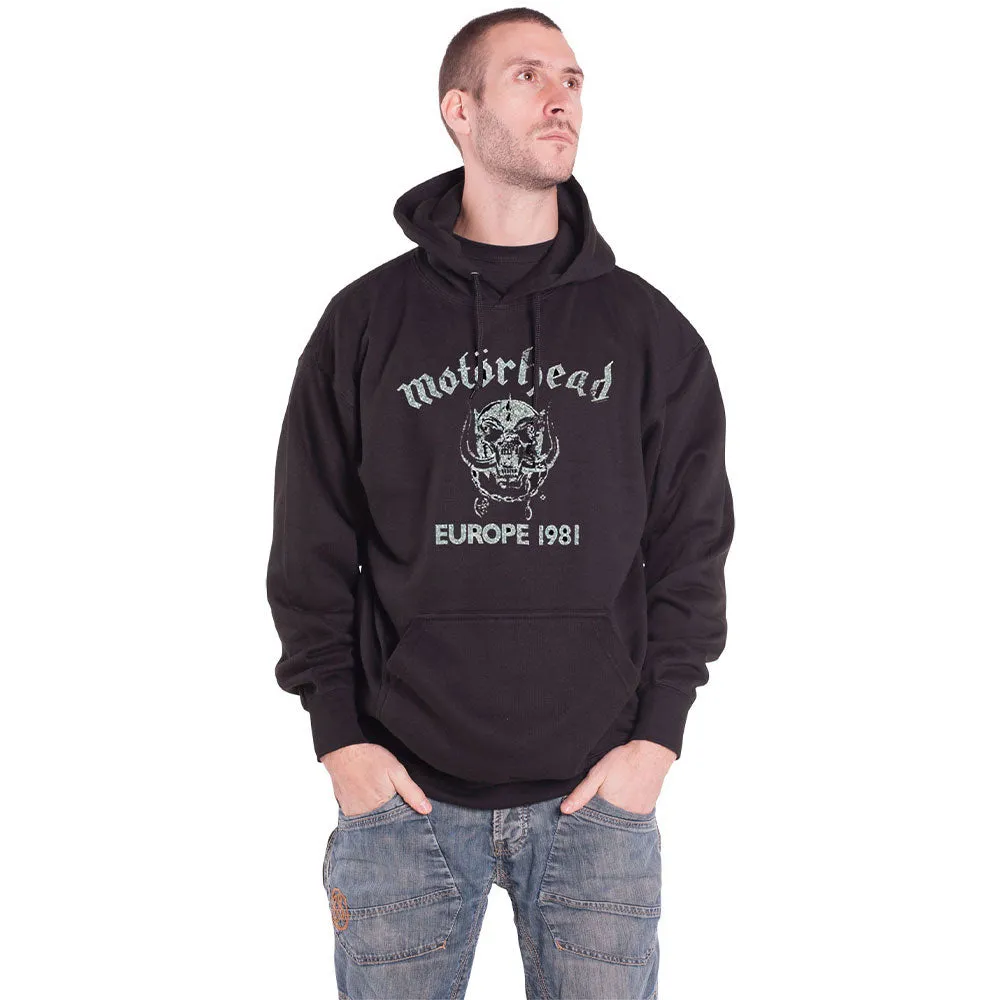 Motorhead Europe 81 Pullover Hoodie sold by Paradiso Clothing
