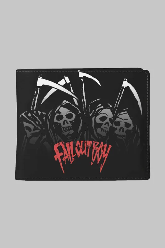 Fall Out Boy Reaper Gang Bifold Wallet sold by Paradiso Clothing