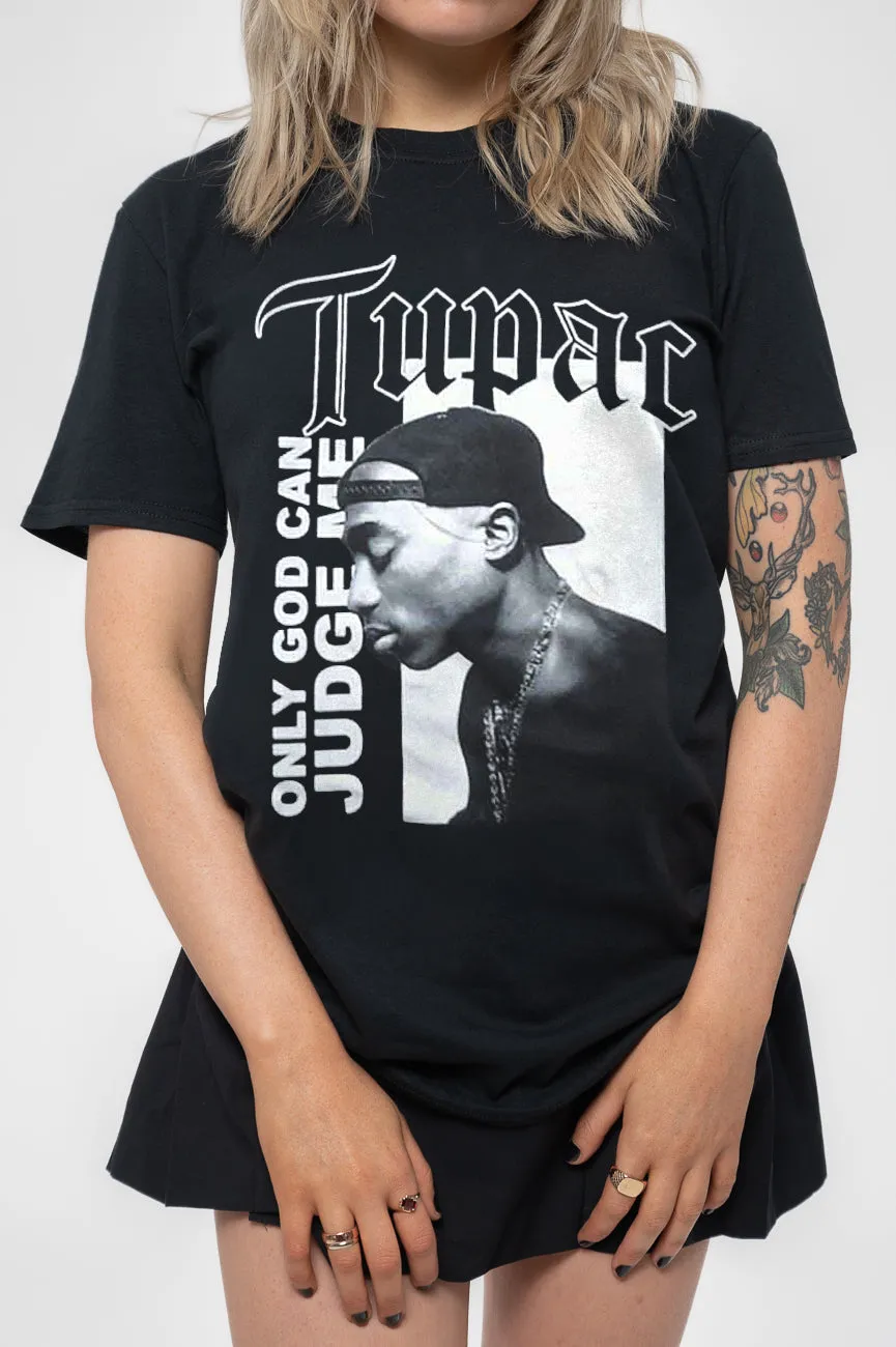 Tupac Only God Can Judge Skinny Fit T Shirt sold by Paradiso Clothing product image thumbnail 3