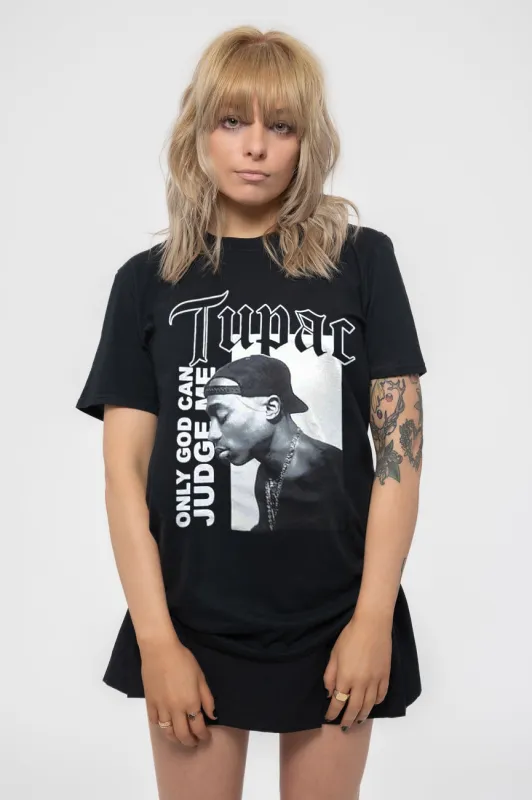 Tupac Only God Can Judge Skinny Fit T Shirt made by Paradiso Clothing