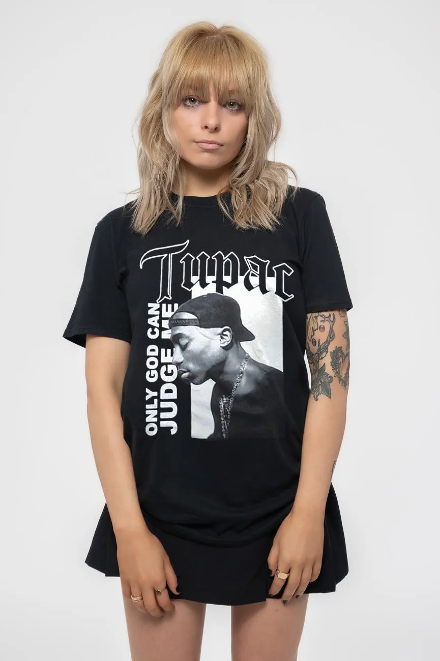 Tupac Only God Can Judge Skinny Fit T Shirt sold by Paradiso Clothing