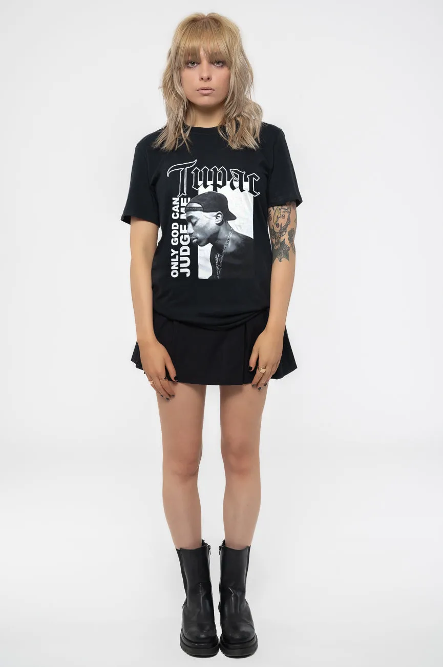 Tupac Only God Can Judge Skinny Fit T Shirt sold by Paradiso Clothing product image thumbnail 2