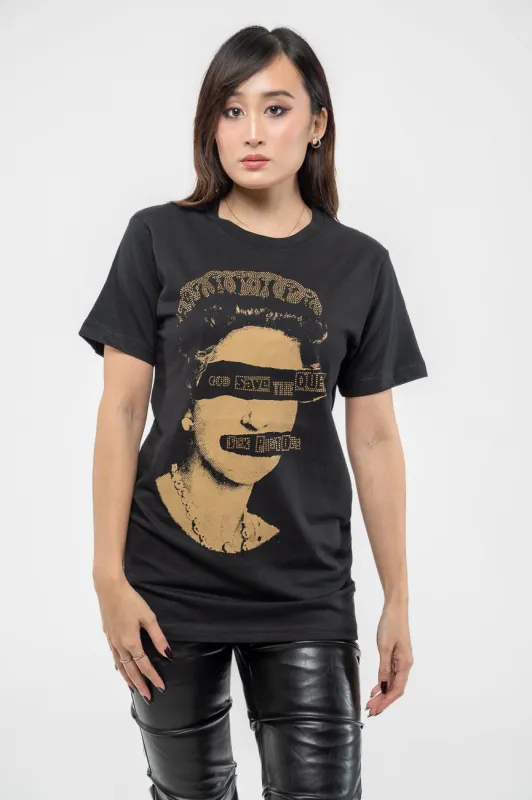 The Sex Pistols God Save The Queen Diamante T Shirt sold by Paradiso Clothing