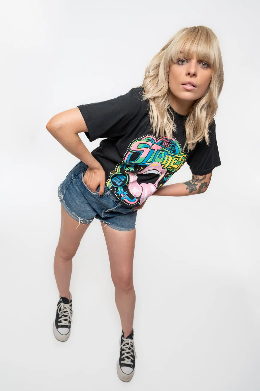The Rolling Stones Some Girls Neon Diamante Tongue T Shirt sold by Paradiso Clothing product image thumbnail 5