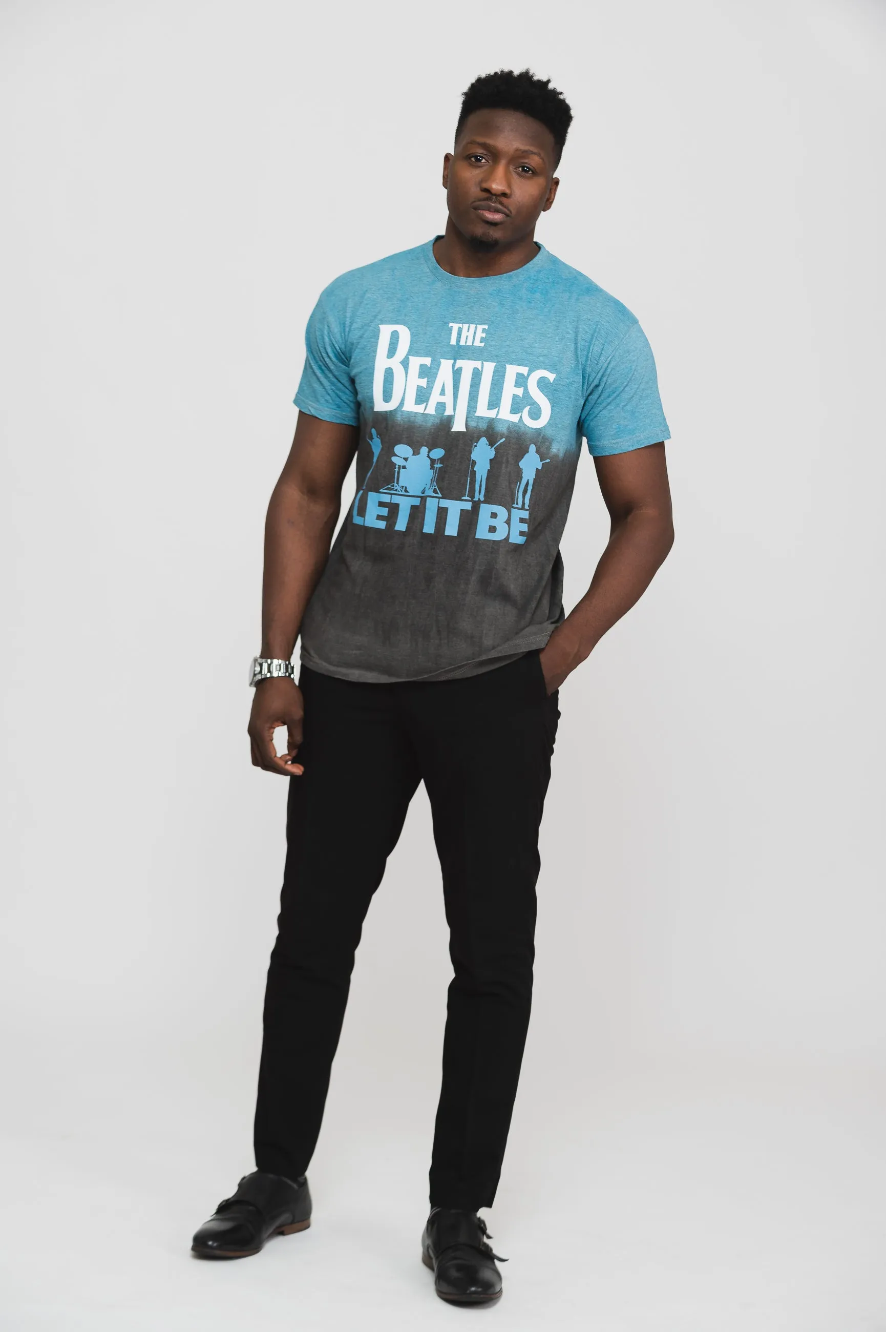 The Beatles Let It Be Split Dip Dye Tee sold by Paradiso Clothing product image thumbnail 4