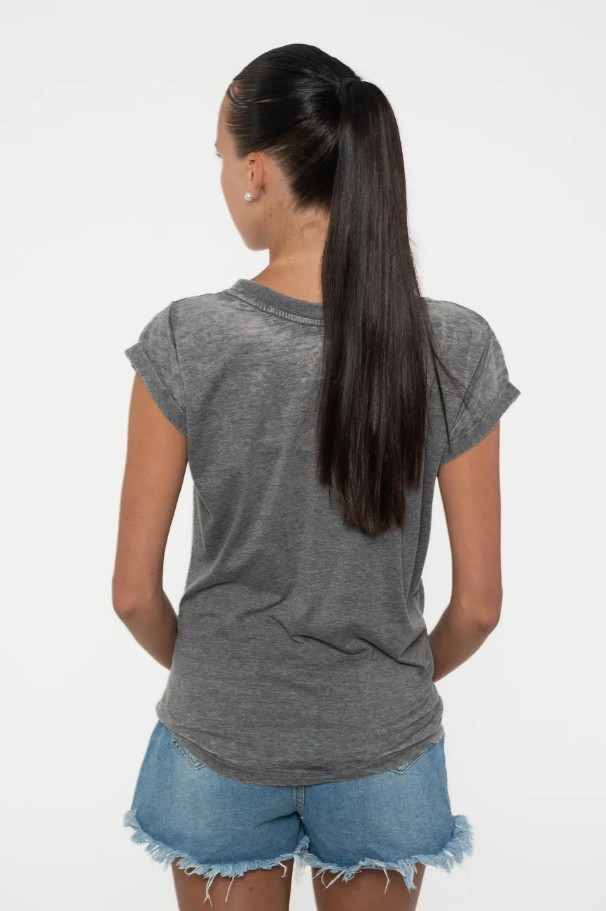 The Beatles Drop T Logo Burnout T Shirt sold by Paradiso Clothing product image thumbnail 4