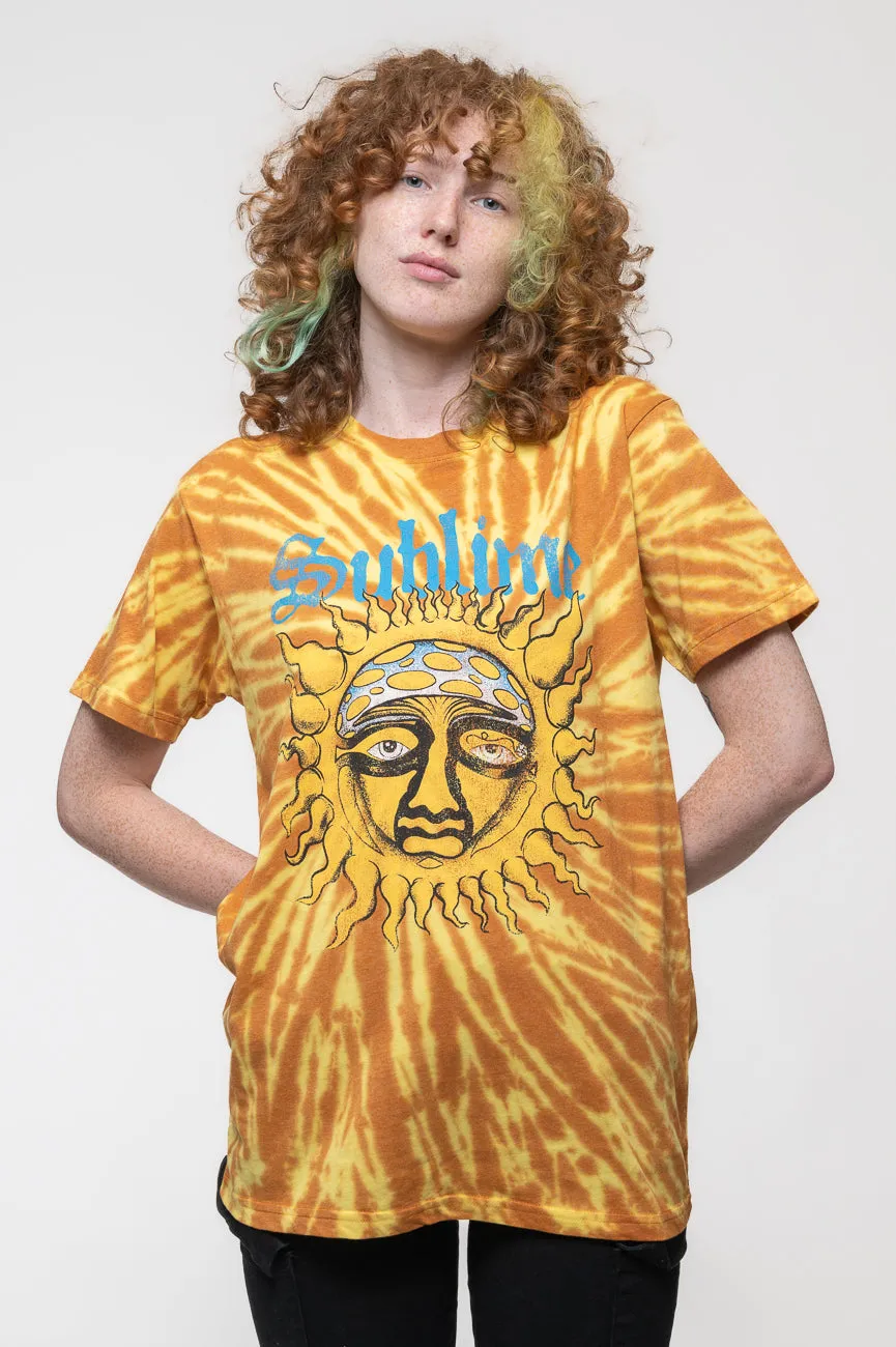Sublime Sun Face Tie Dye T Shirt sold by Paradiso Clothing