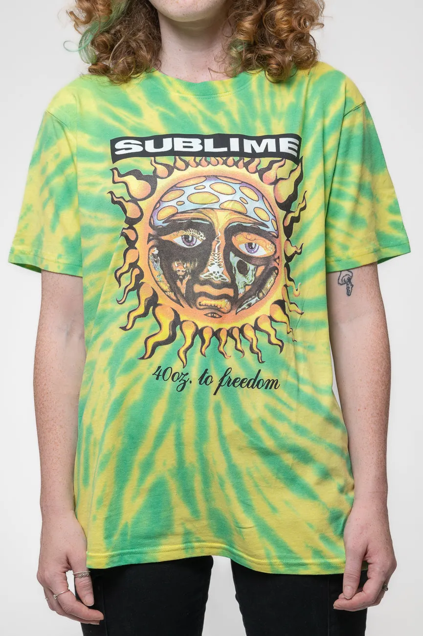 Sublime 40oz To Freedom Dip Dye T Shirt sold by Paradiso Clothing product image thumbnail 3