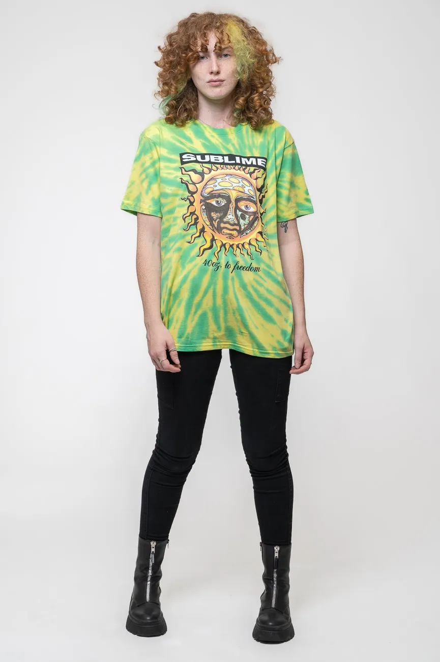 Sublime 40oz To Freedom Dip Dye T Shirt sold by Paradiso Clothing product image thumbnail 2