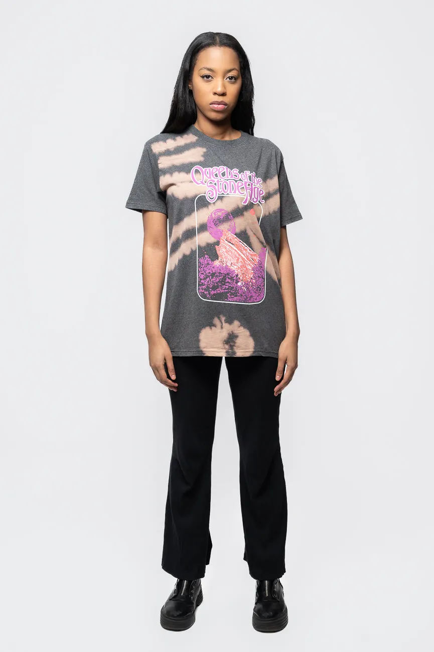 Queens Of The Stone Age Planet Frame Dye Wash T Shirt sold by Paradiso Clothing product image thumbnail 2