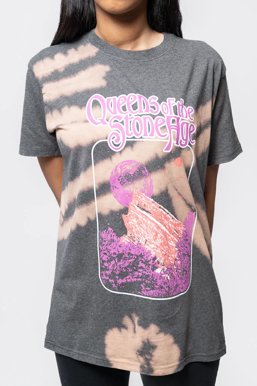 Queens Of The Stone Age Planet Frame Dye Wash T Shirt sold by Paradiso Clothing product image thumbnail 3