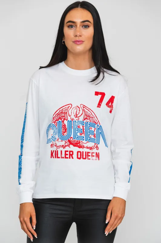 Queen Killer Queen 74 Stripes Long Sleeve sold by Paradiso Clothing