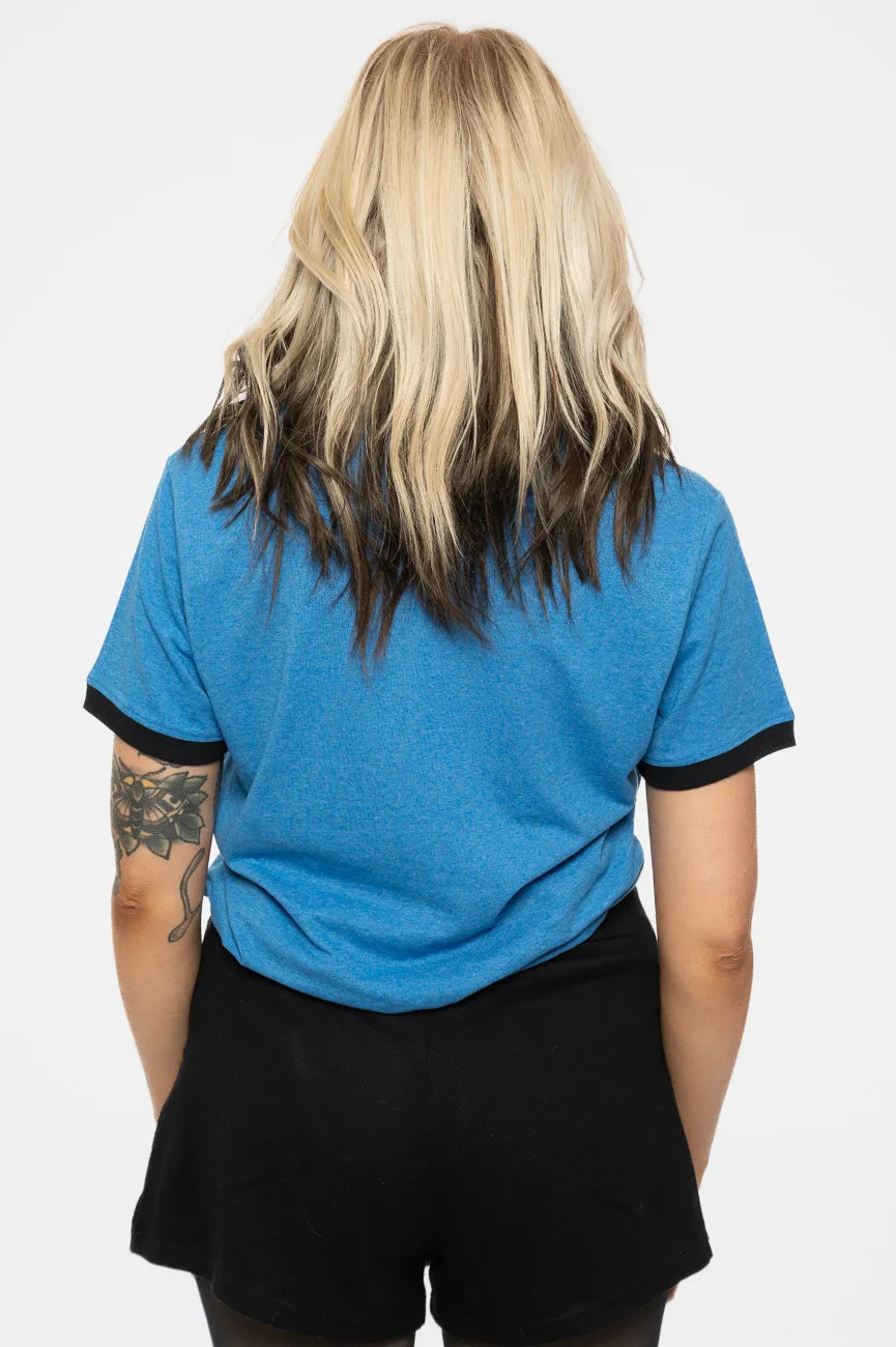 Queen Classic Crest Ringer T Shirt sold by Paradiso Clothing product image thumbnail 4