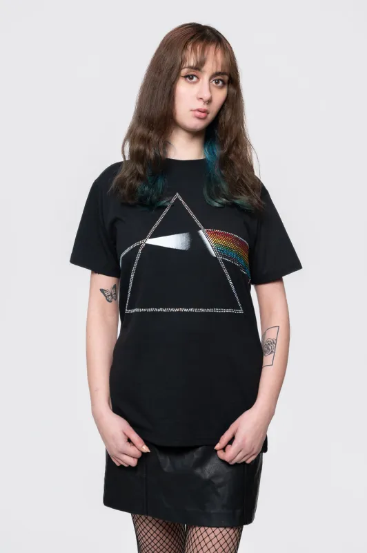 Pink Floyd Dark Side Of The Moon Diamante Tee sold by Paradiso Clothing