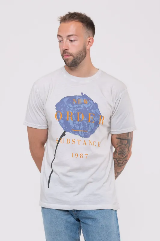 New Order Spring Substance Dip Dye T Shirt made by Paradiso Clothing