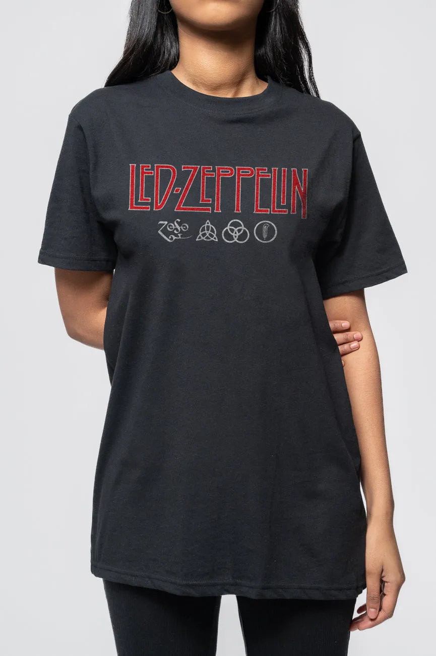 Led Zeppelin Logo and Symbols T Shirt sold by Paradiso Clothing product image thumbnail 3