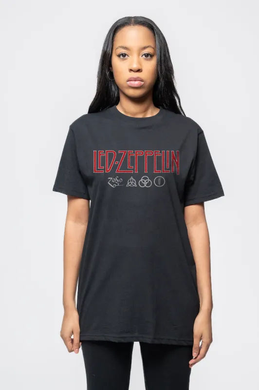 Led Zeppelin Logo and Symbols T Shirt sold by Paradiso Clothing
