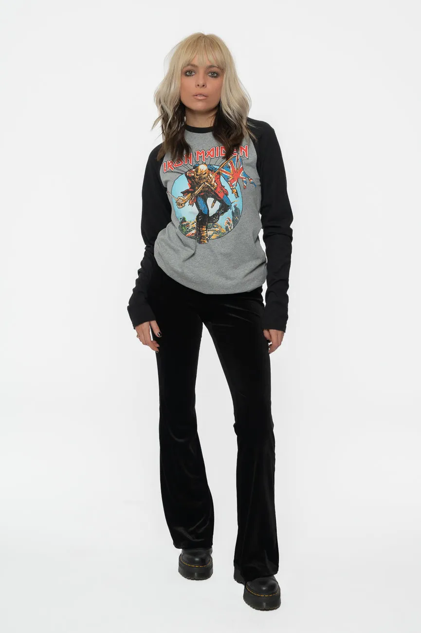 Iron Maiden Trooper Burst Logo Raglan T Shirt sold by Paradiso Clothing product image thumbnail 2