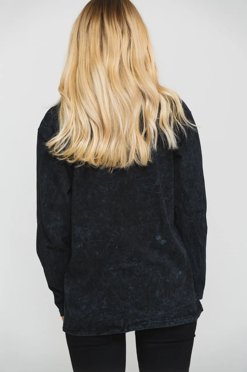 Guns N' Roses Monochrome Cross Dip Dye Long Sleeve sold by Paradiso Clothing product image thumbnail 4