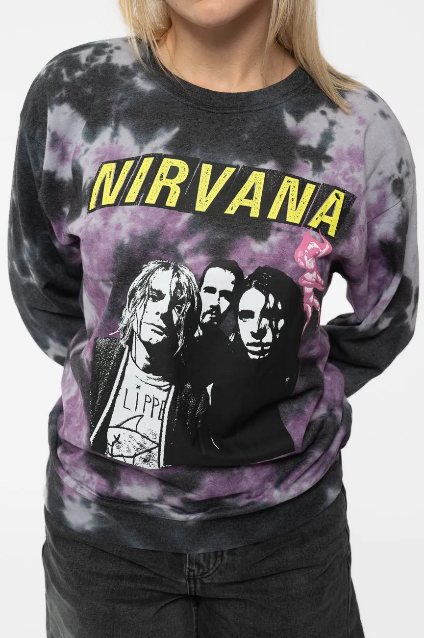 Nirvana Flipper Dip Dye Sweatshirt sold by Paradiso Clothing product image thumbnail 3