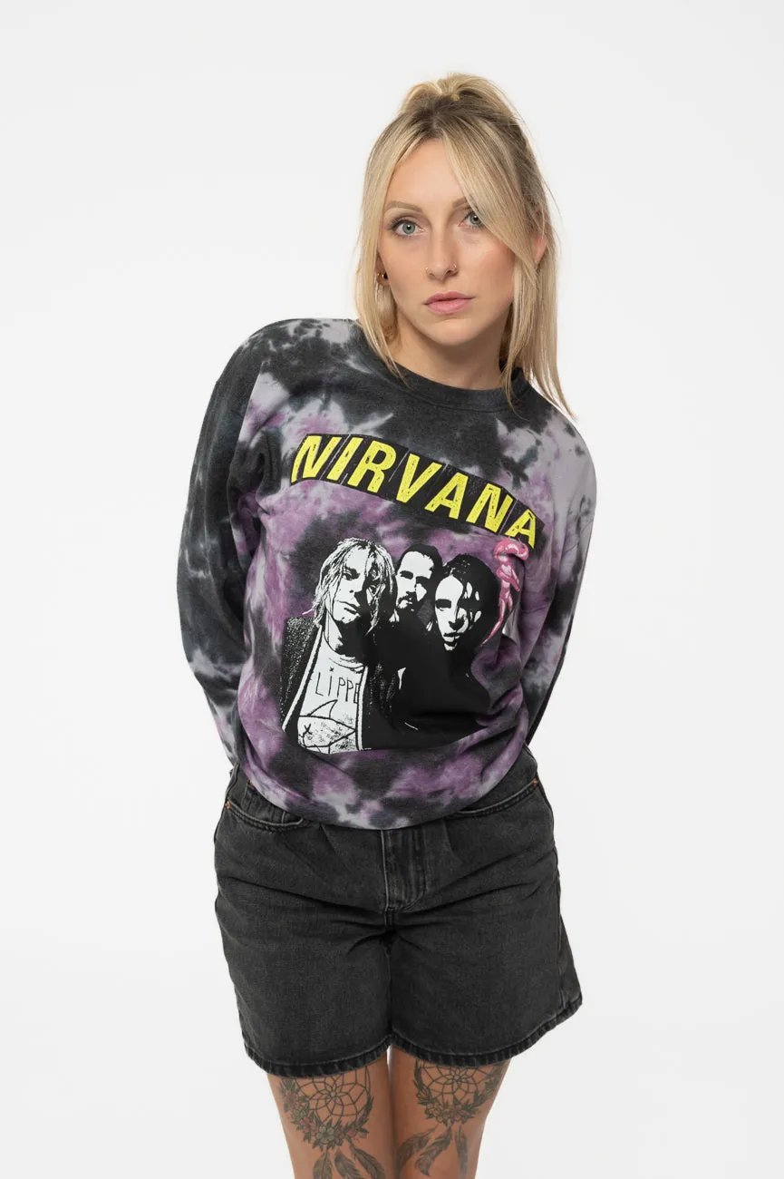 Nirvana Flipper Dip Dye Sweatshirt sold by Paradiso Clothing