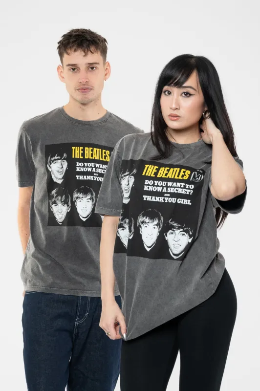 The Beatles VJ Secret Sleeve Limited Edition 999 Only Premium Wash T Shirt sold by Paradiso Clothing