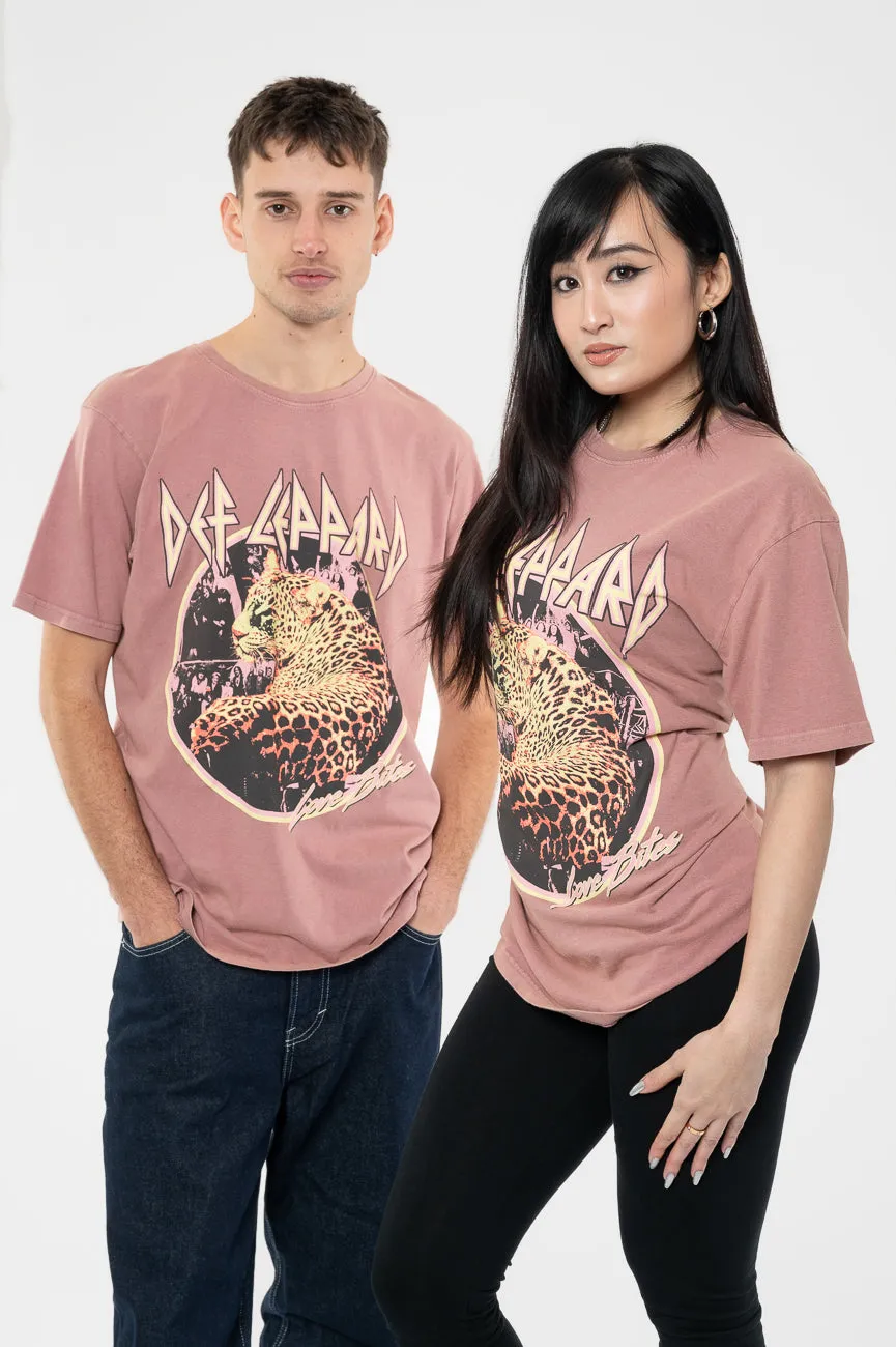 Def Leppard Love Bites Limited Edition 999 Only Premium Wash T Shirt sold by Paradiso Clothing