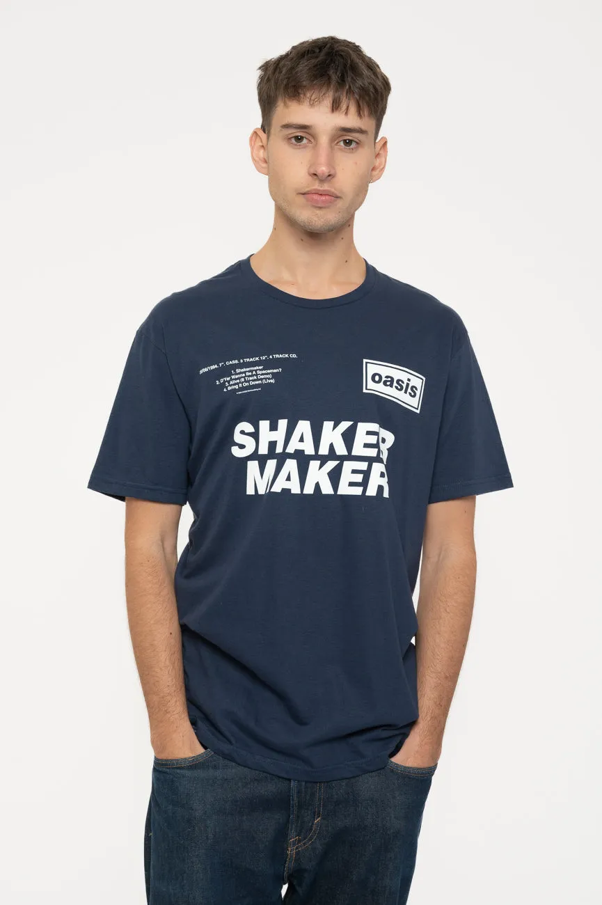 Oasis Shakermaker Tracklist T Shirt sold by Paradiso Clothing